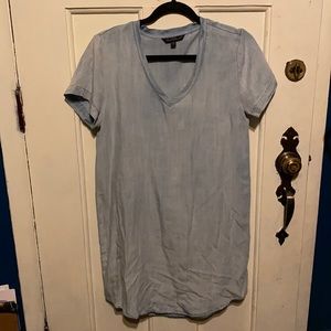 Light wash denim dress